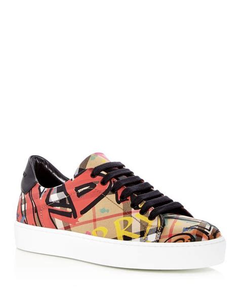 burberry sneaker graffiti|Burberry graffiti shoes for women.